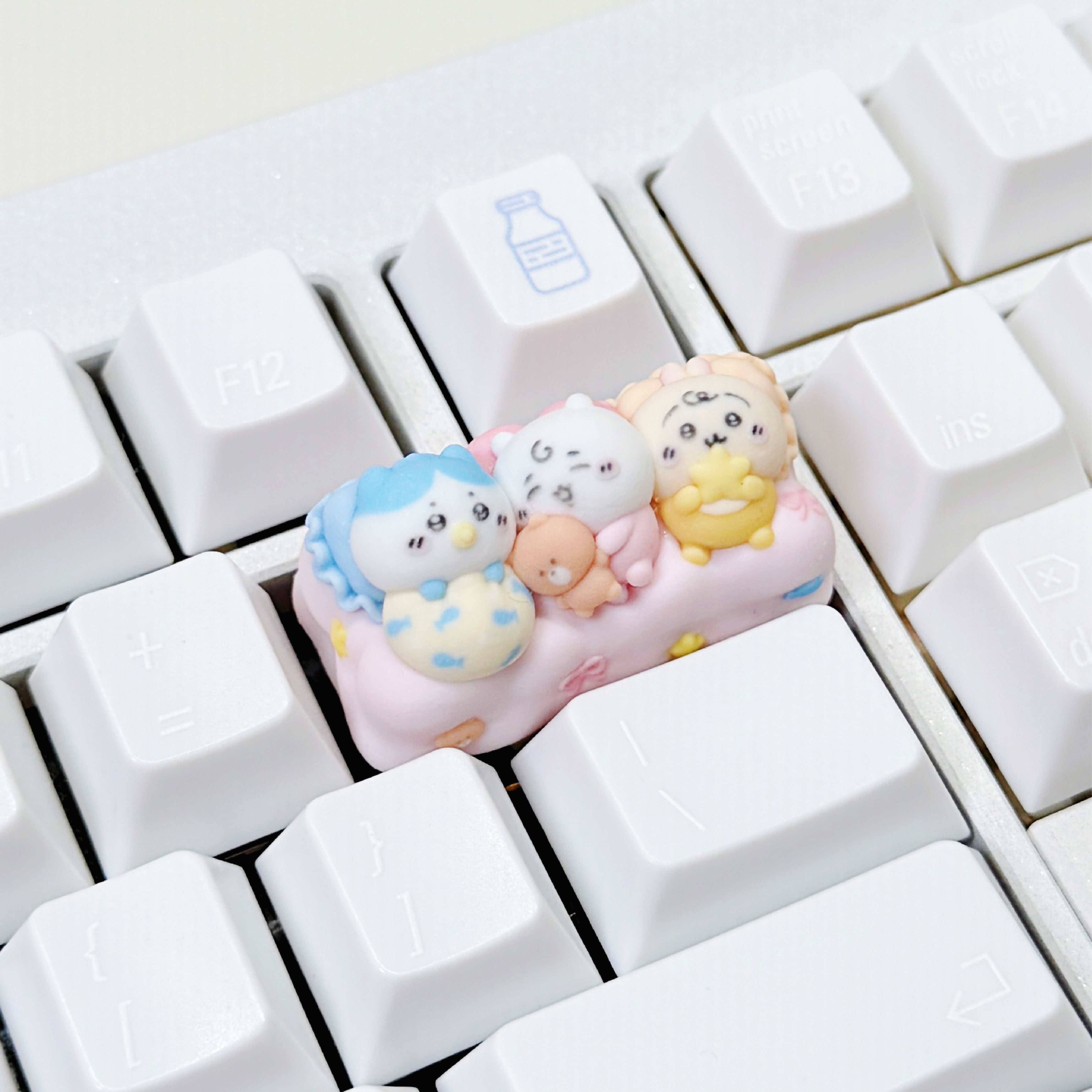 Chiikawa "Sweet Dreams" 2U Artisan Keycap - Backspace Key Custom Design | Oai Studio