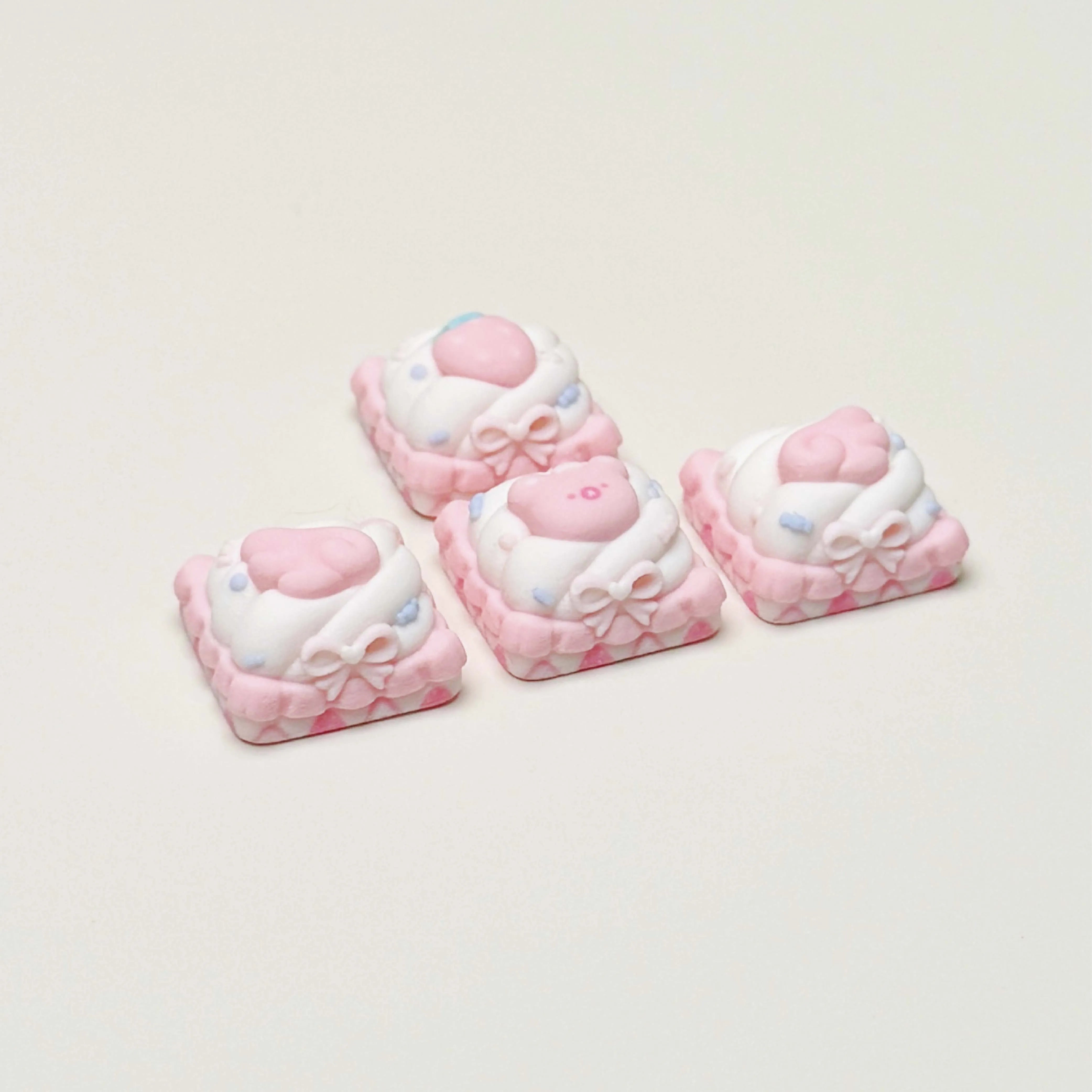 Strawberry Cream Delight Series - Artisan Keycap Set | Oai Studio