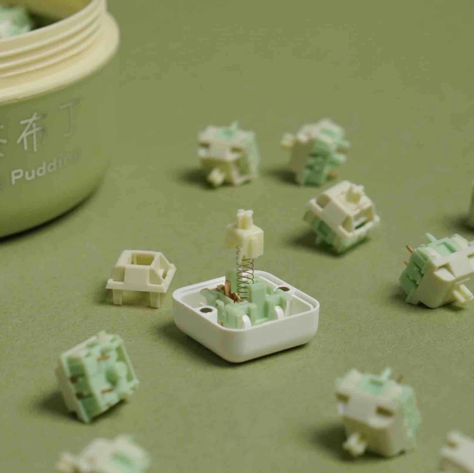 Matcha Pudding Linear Switch — Smooth, Crisp & Creamy | Oai Studio