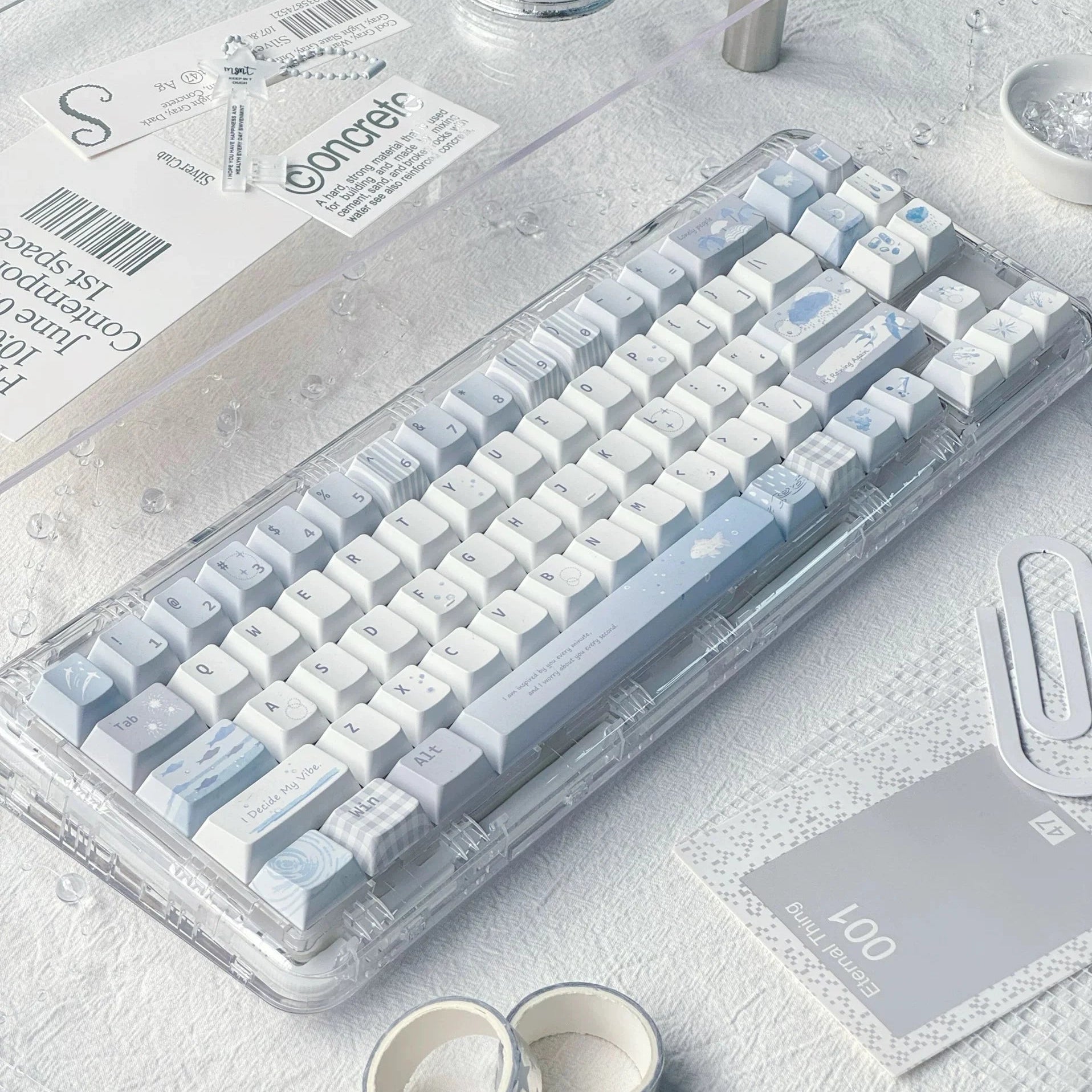Blue Dream Island "Abyssal Pearl" Artisan Keycap — Hand-Sculpted Kyoto Resin | Oai Studio