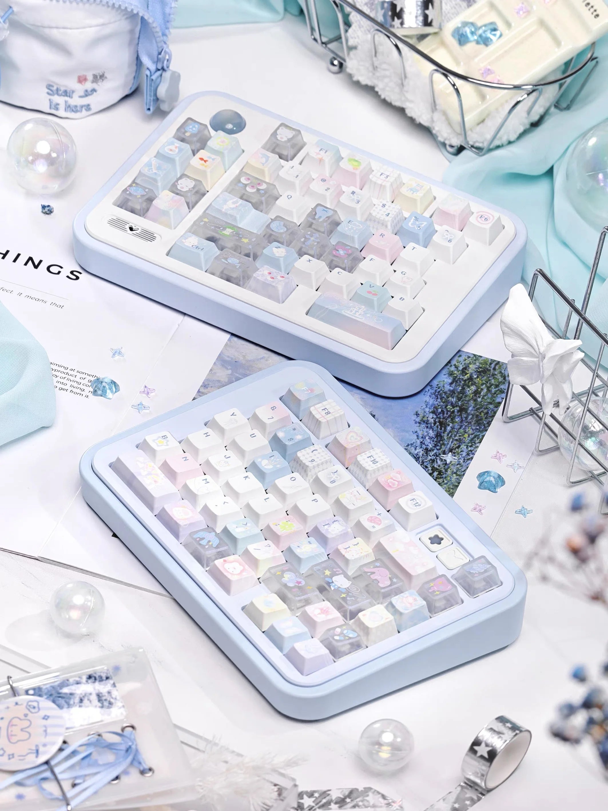 Aetheria: Girl's Dream PBT Keycap Set — Hand-Illustrated Kyoto Dye-Sub | Oai Studio