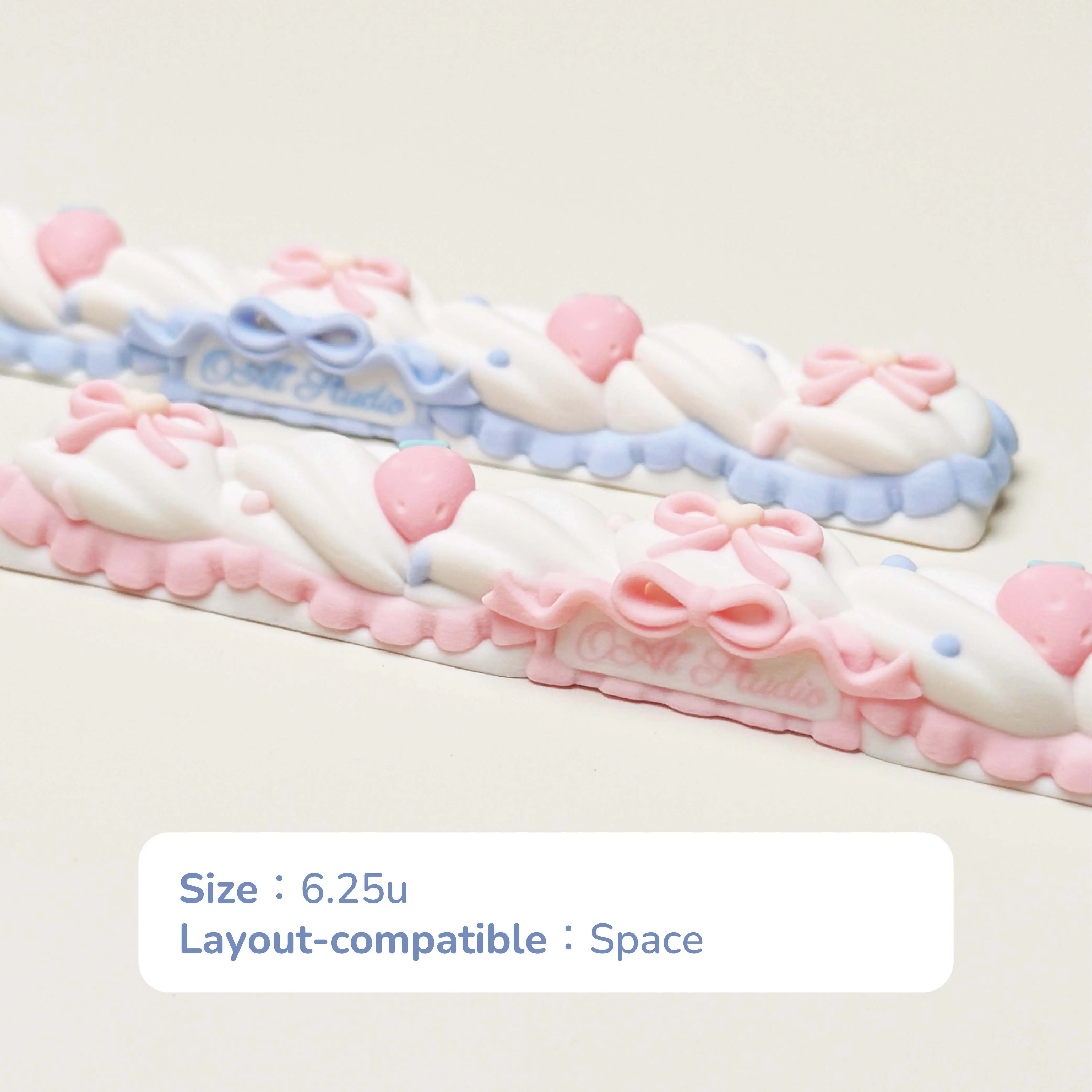 CreamyBar: Soft Marshmallow 3D-Printed Artisan Spacebar Keycap
