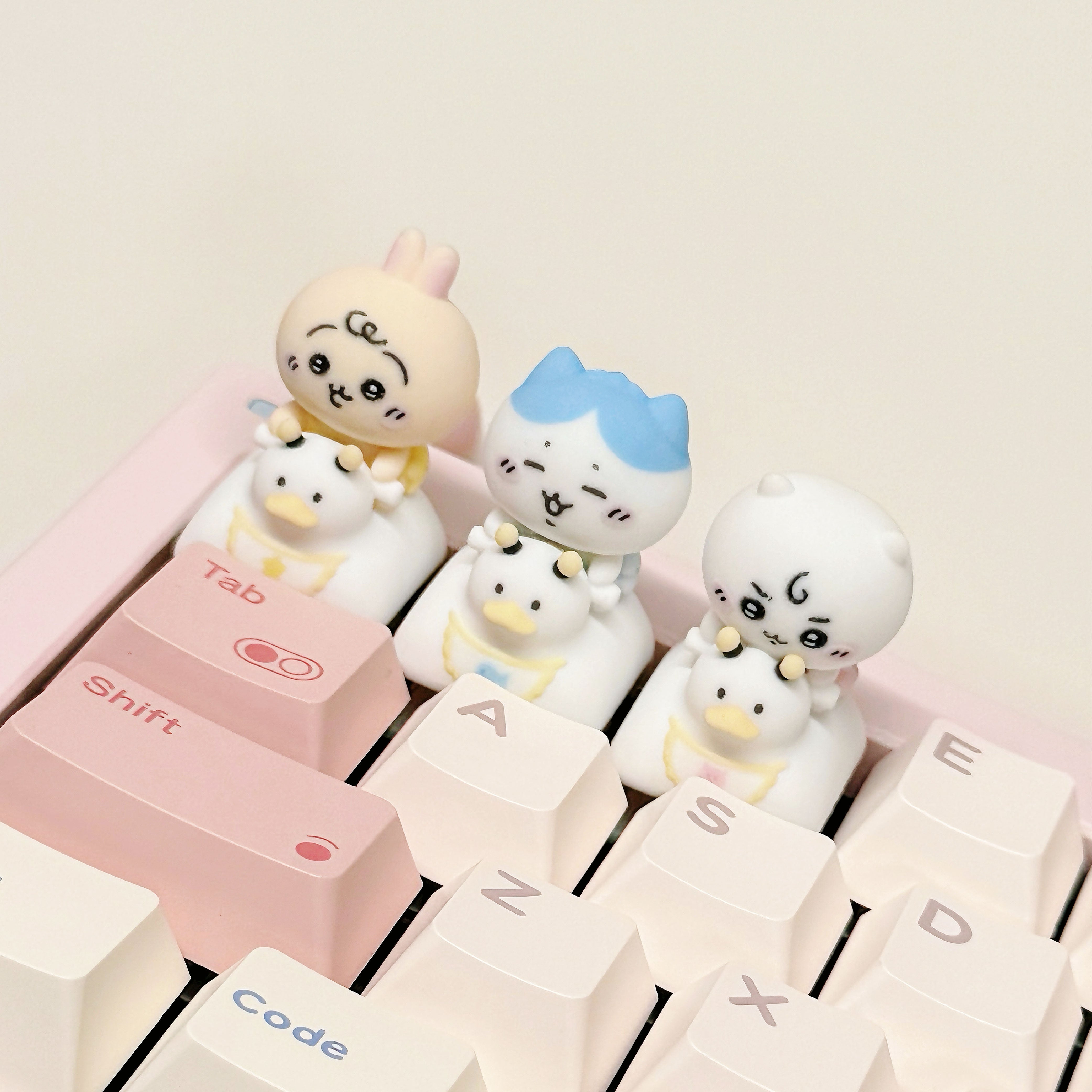 Chiikawa「Duckie Wobble Ride」職人によるキーキャップ - 3Dカラープリントコレクション | Oai Studio