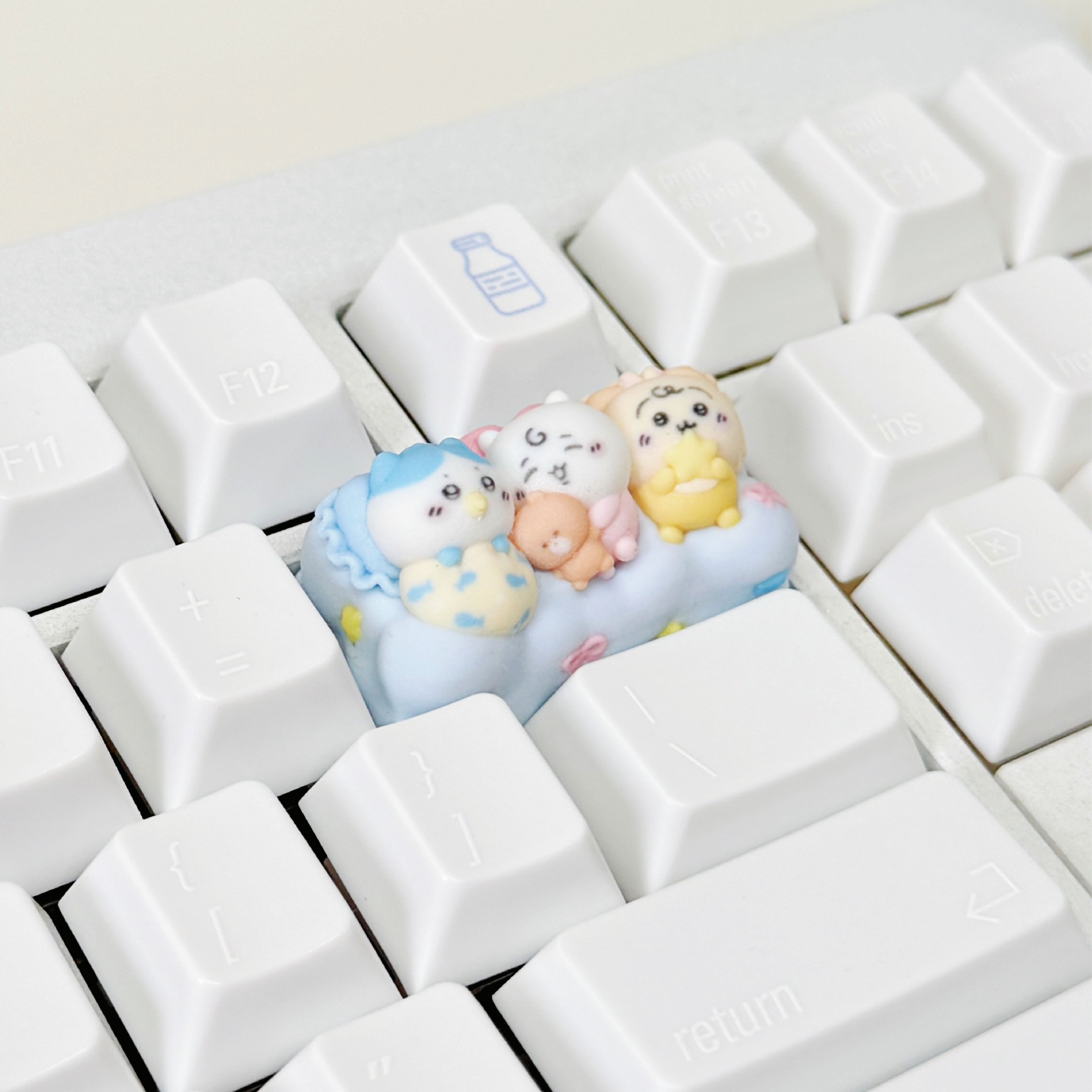 Chiikawa "Sweet Dreams" 2U Artisan Keycap - Backspace Key Custom Design | Oai Studio