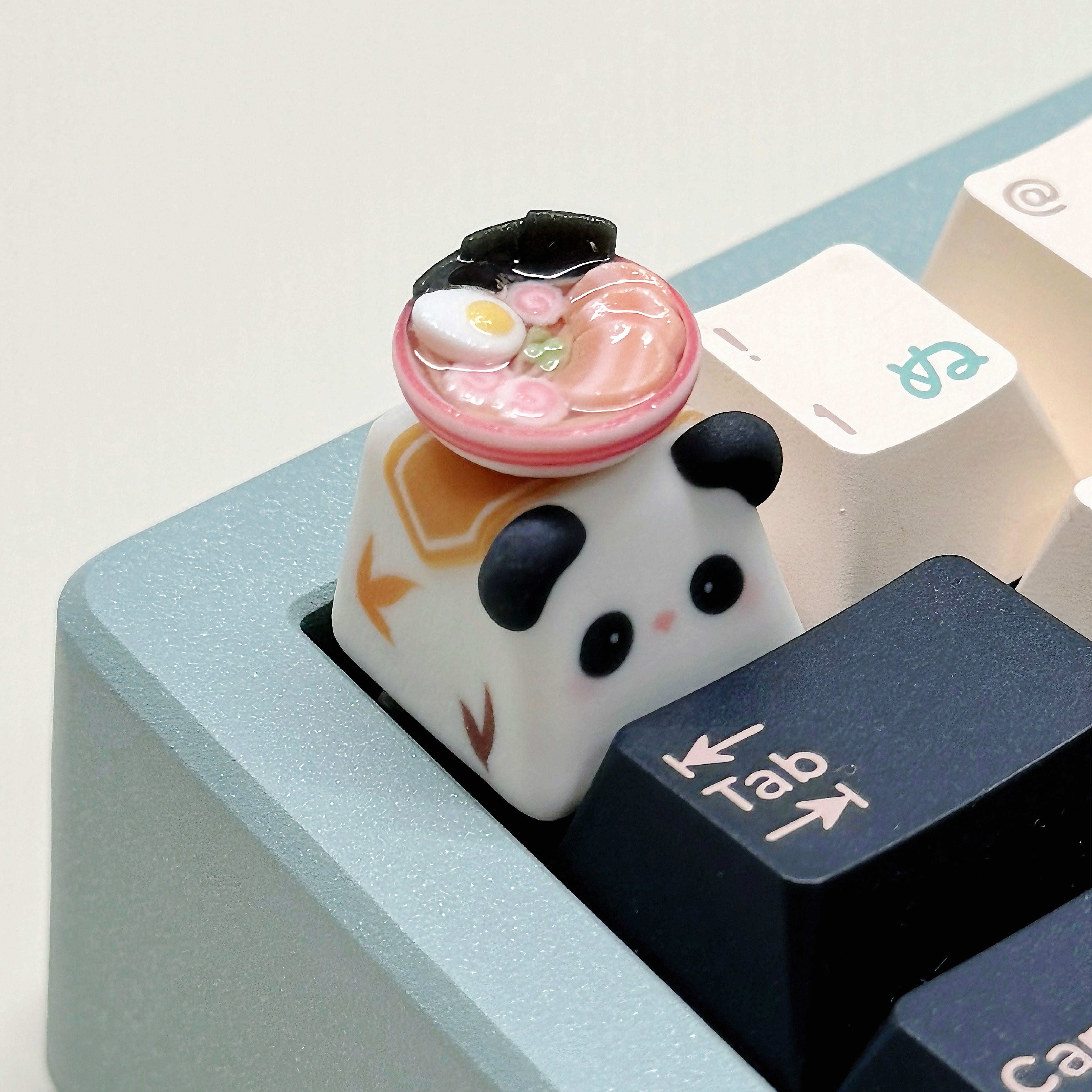 ramen_food_panda_keycap_on_keyboard