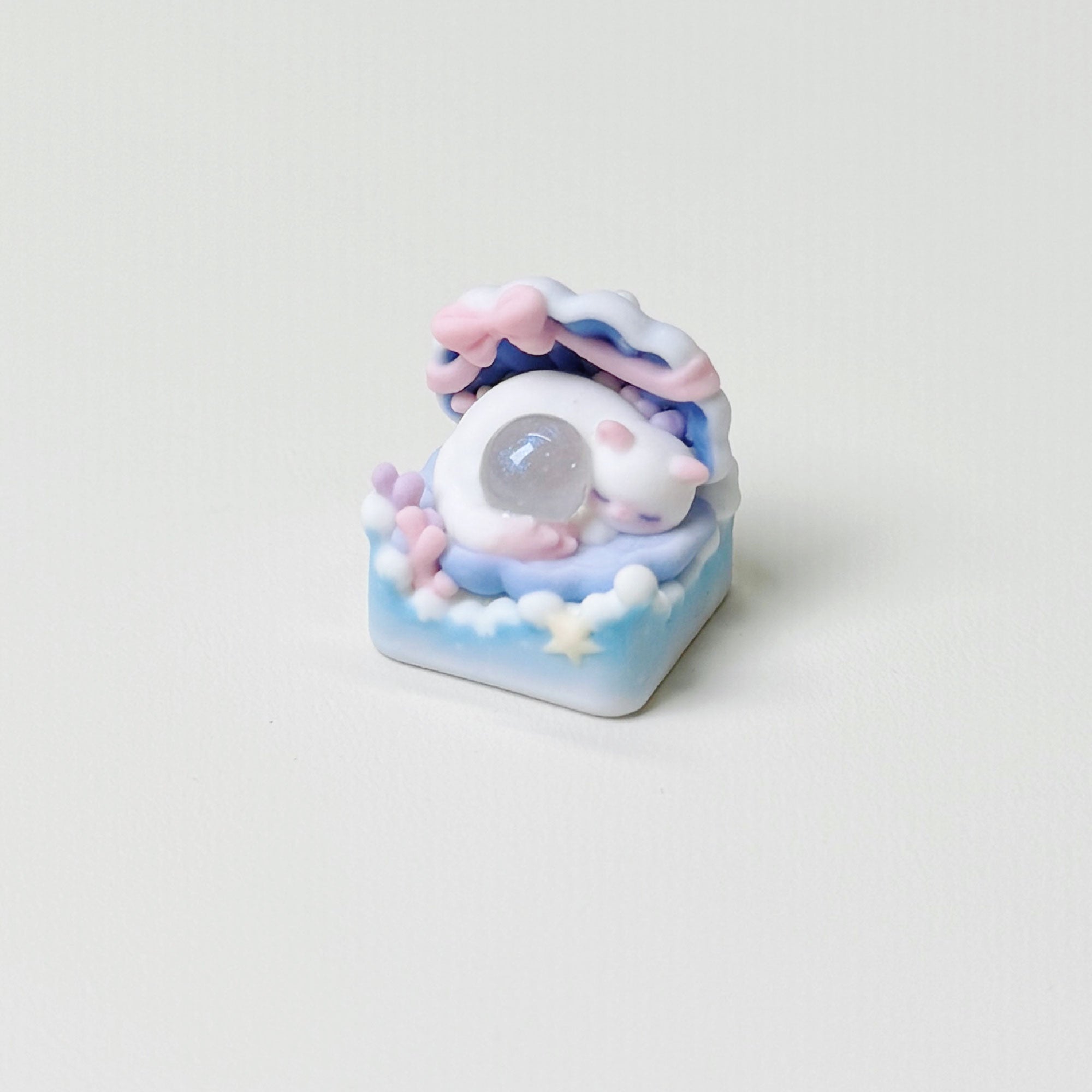 Ocean Magic Cat Series Artisan Keycaps - One-Piece Hand-Painted Maritime Set | Oai Studio