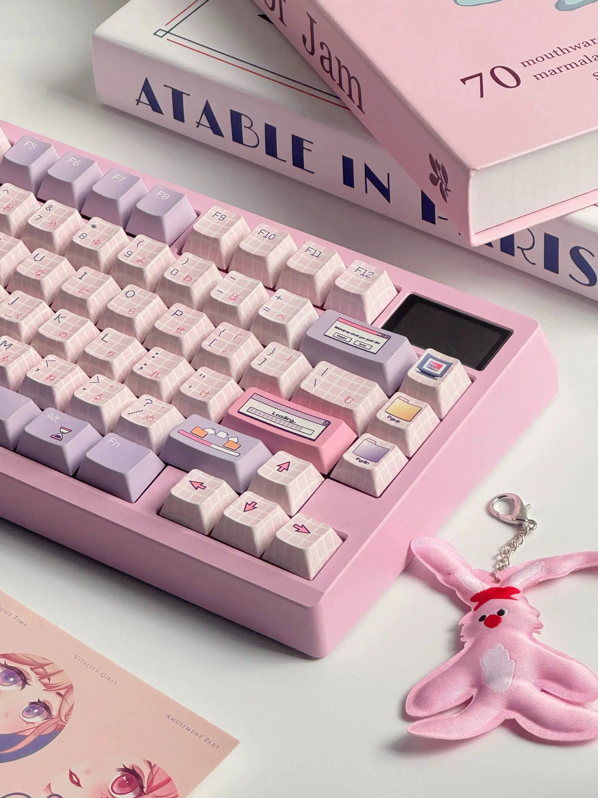 Sugar Rush "Retro-OS" PBT Keycap Set — Pastel Dye-Sublimation | Oai Studio