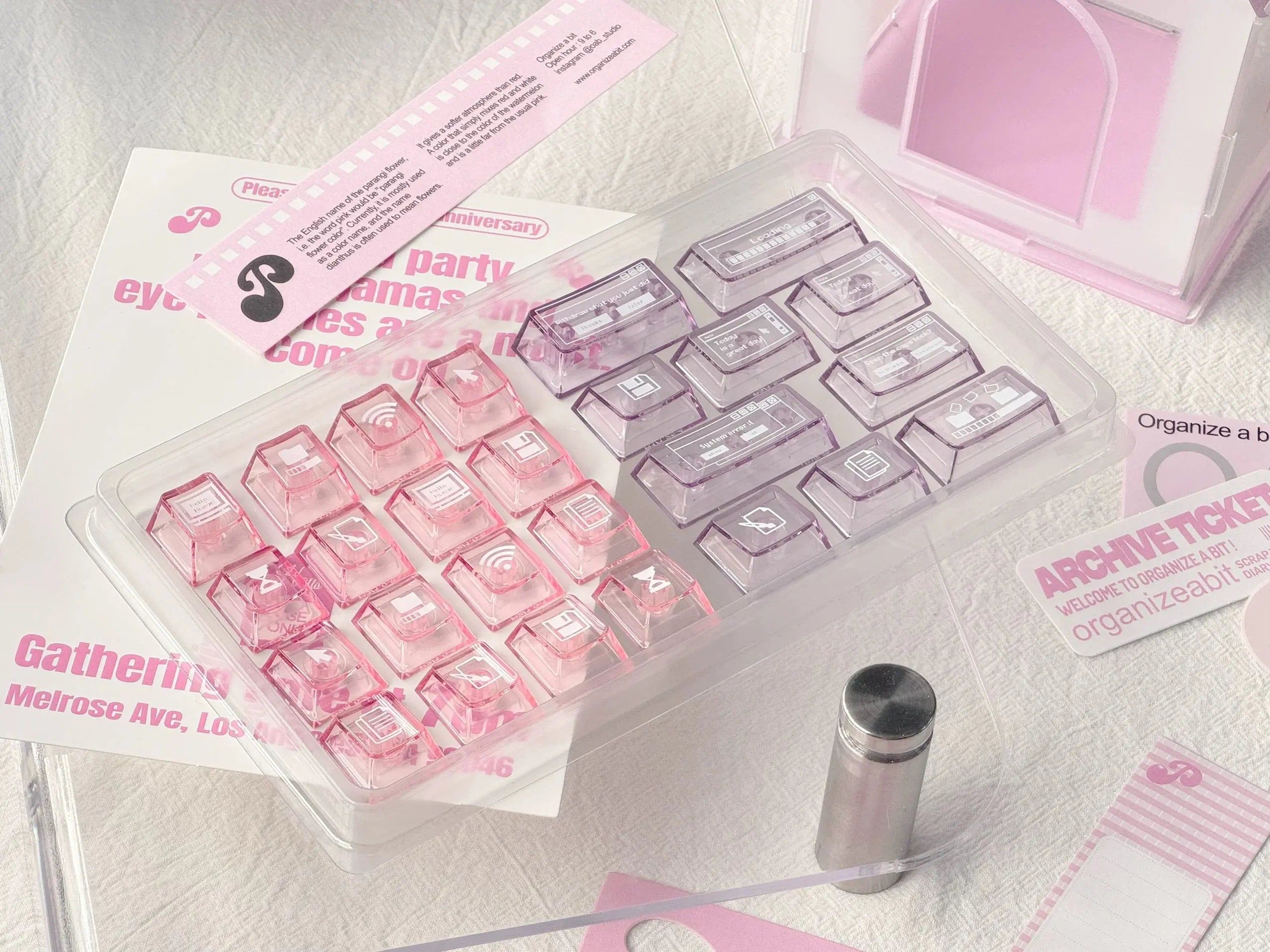 Sugar Rush "Retro-OS" PBT Keycap Set — Pastel Dye-Sublimation | Oai Studio