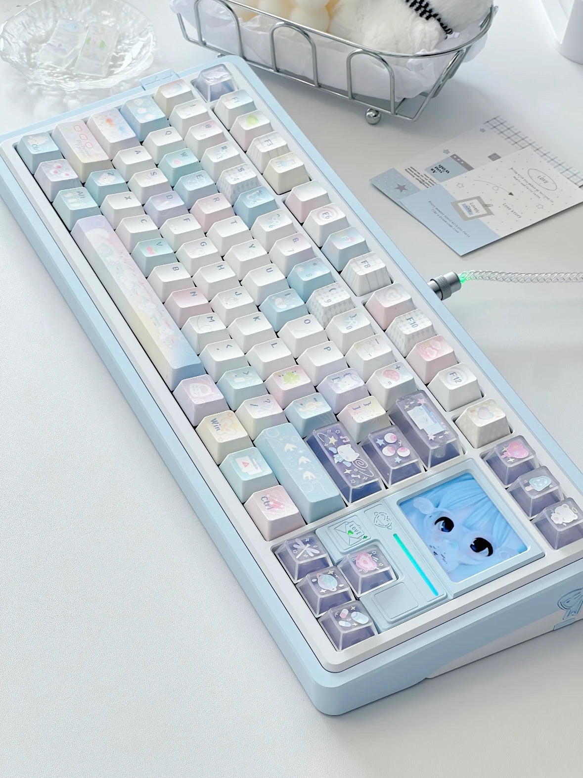 Aetheria: Girl's Dream PBT Keycap Set — Hand-Illustrated Kyoto Dye-Sub | Oai Studio