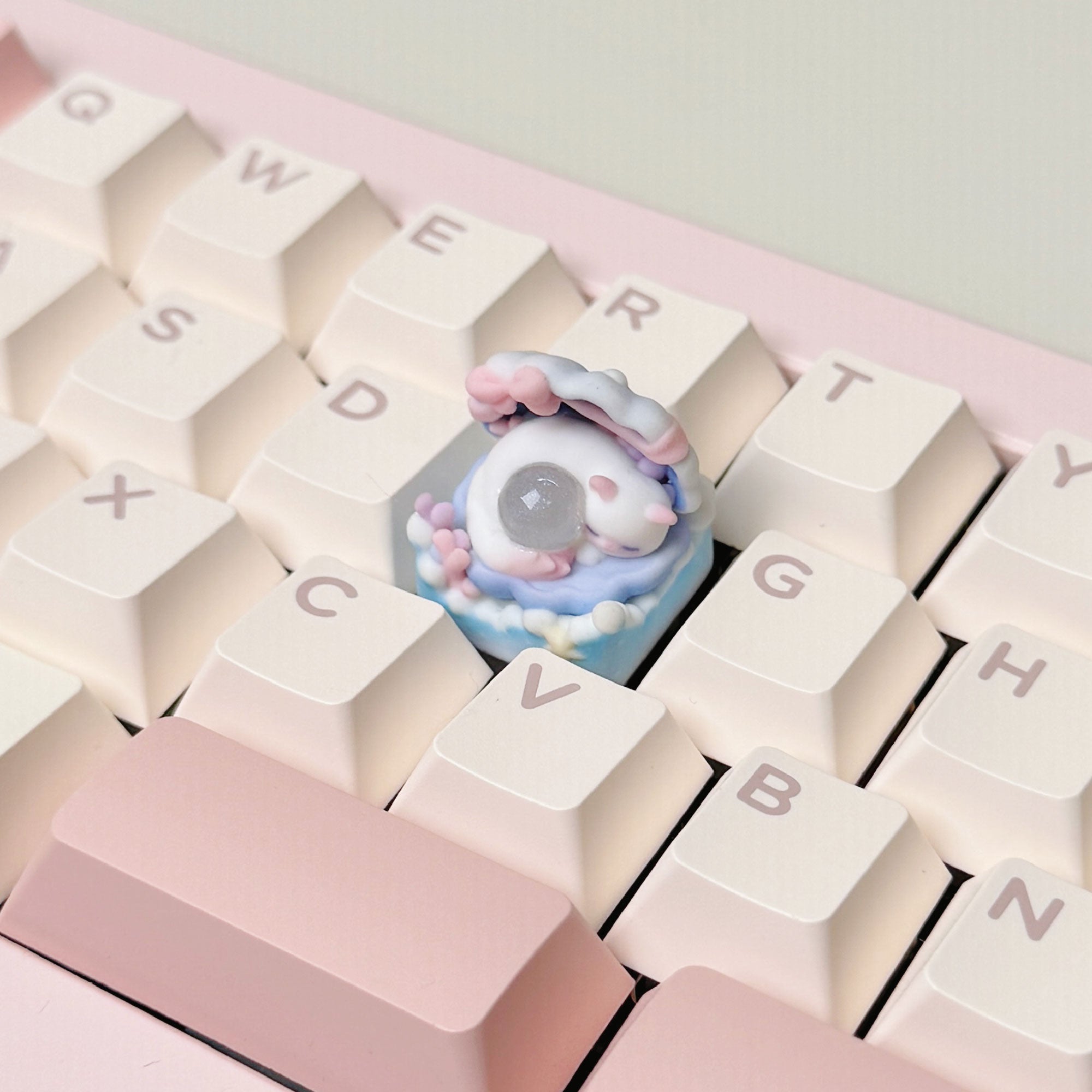 Ocean Magic Cat Series Artisan Keycaps - One-Piece Hand-Painted Maritime Set | Oai Studio