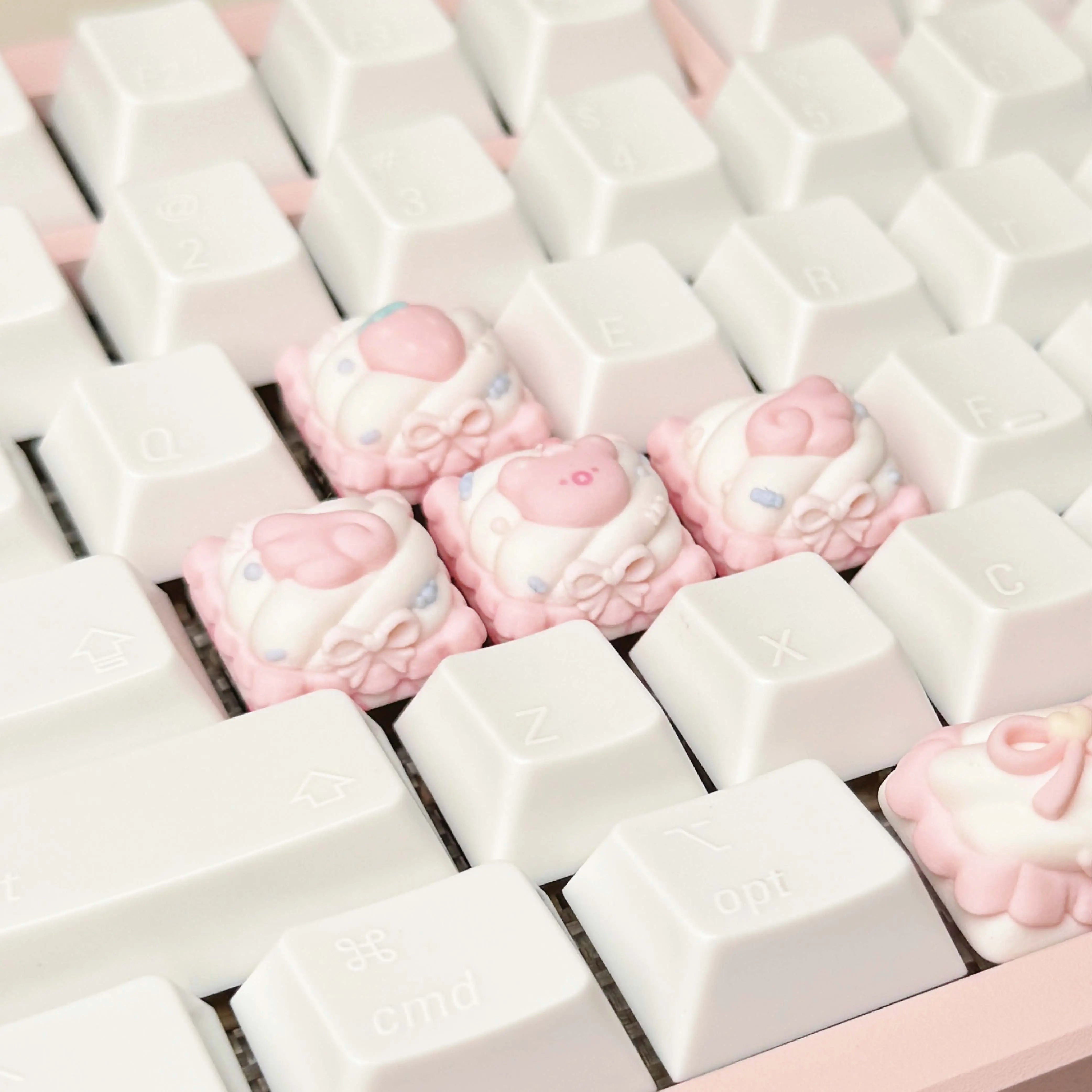 Strawberry Cream Delight Series - Artisan Keycap Set | Oai Studio