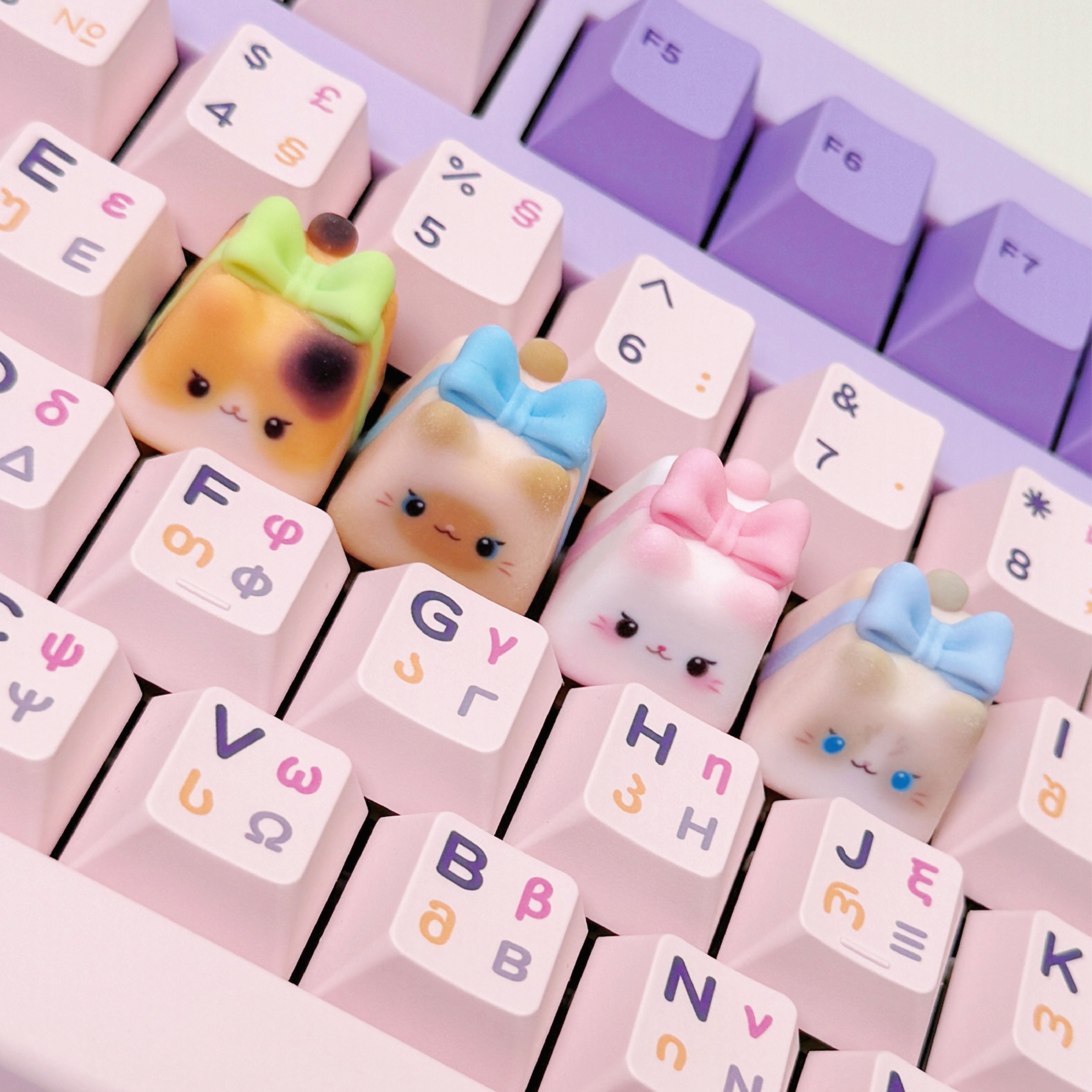 Gift Kitty Series Artisan Keycaps - Multiple Colorways Available | Oai Studio