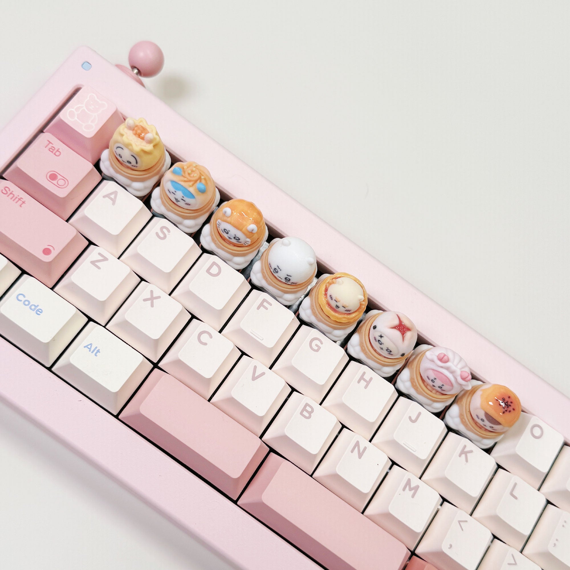 Chiikawa "DimSum" 1U Artisan Keycap - Magnetic Custom Design | Oai Studio