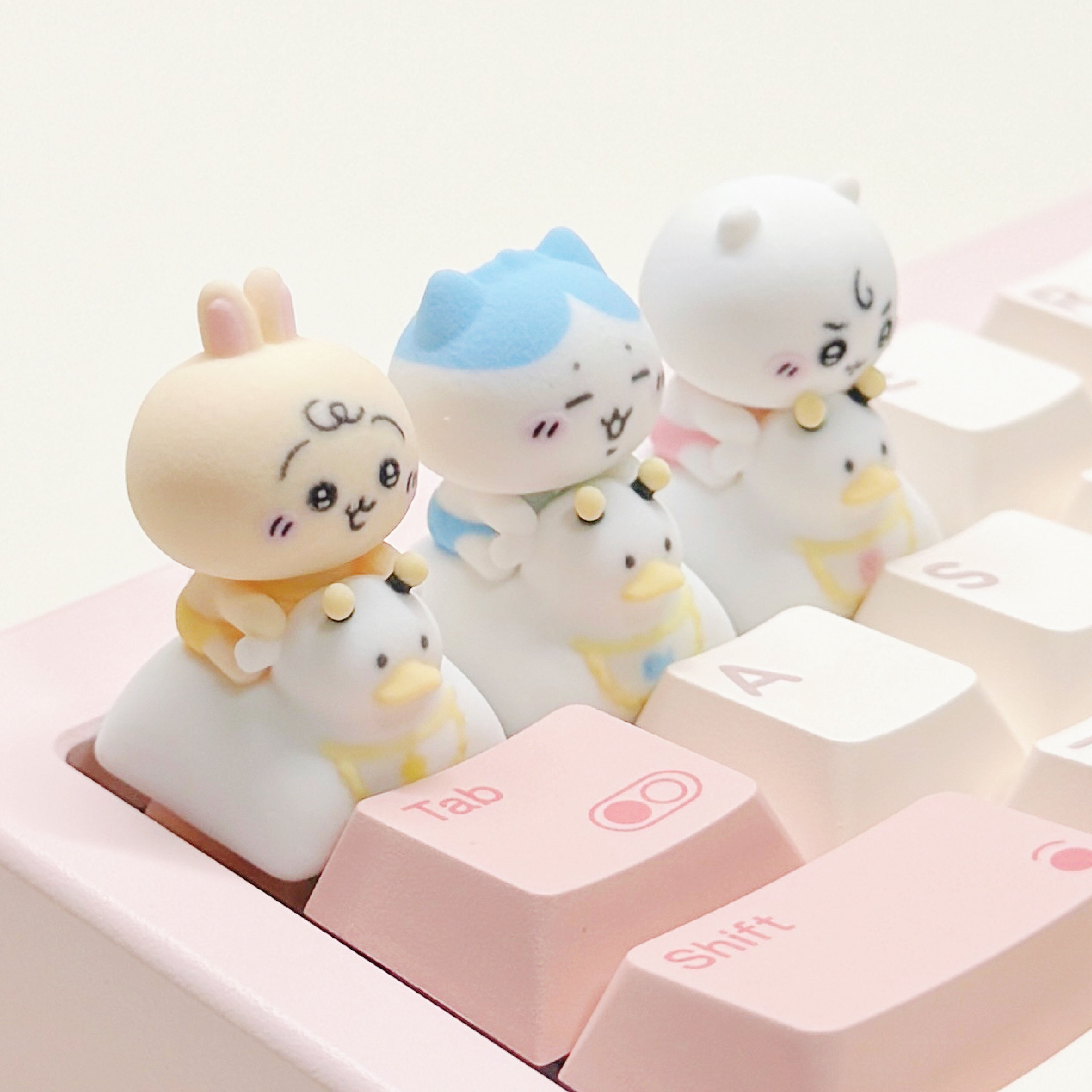 Chiikawa "Duckie Wobble Ride" Artisan Keycaps - 3D Color Printed Collection | Oai Studio