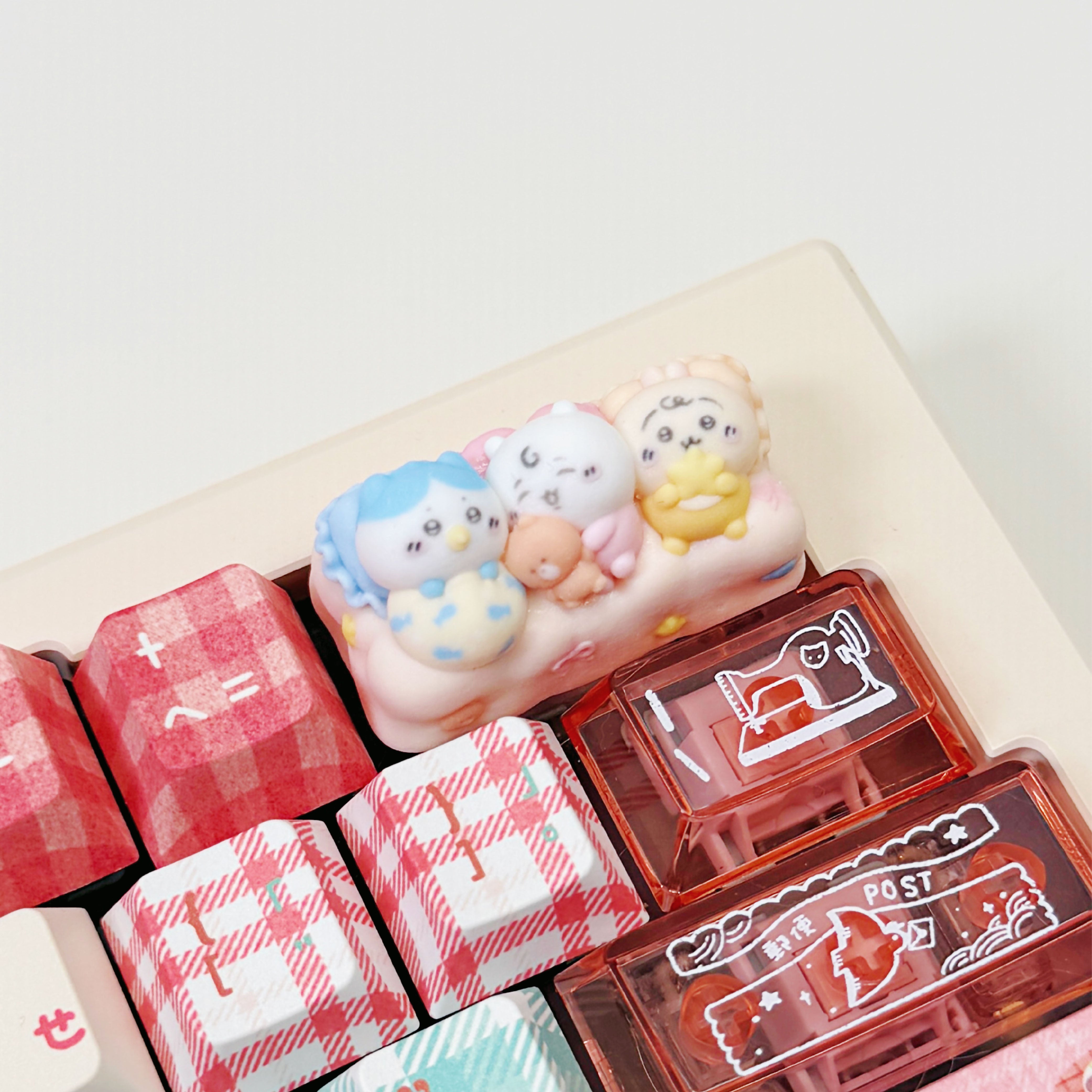 Chiikawa "Sweet Dreams" 2U Artisan Keycap - Backspace Key Custom Design | Oai Studio