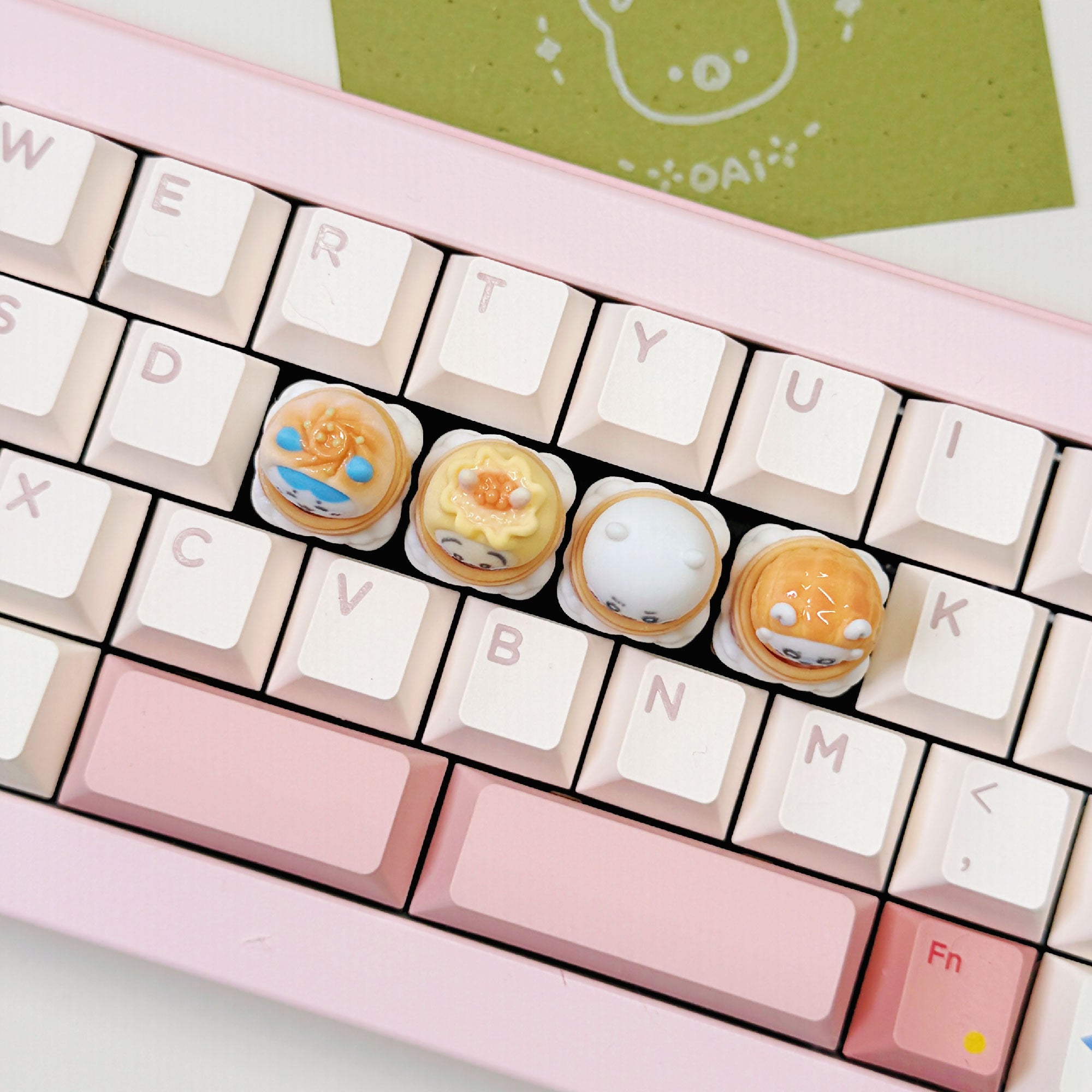 Chiikawa "DimSum" 1U Artisan Keycap - Magnetic Custom Design | Oai Studio
