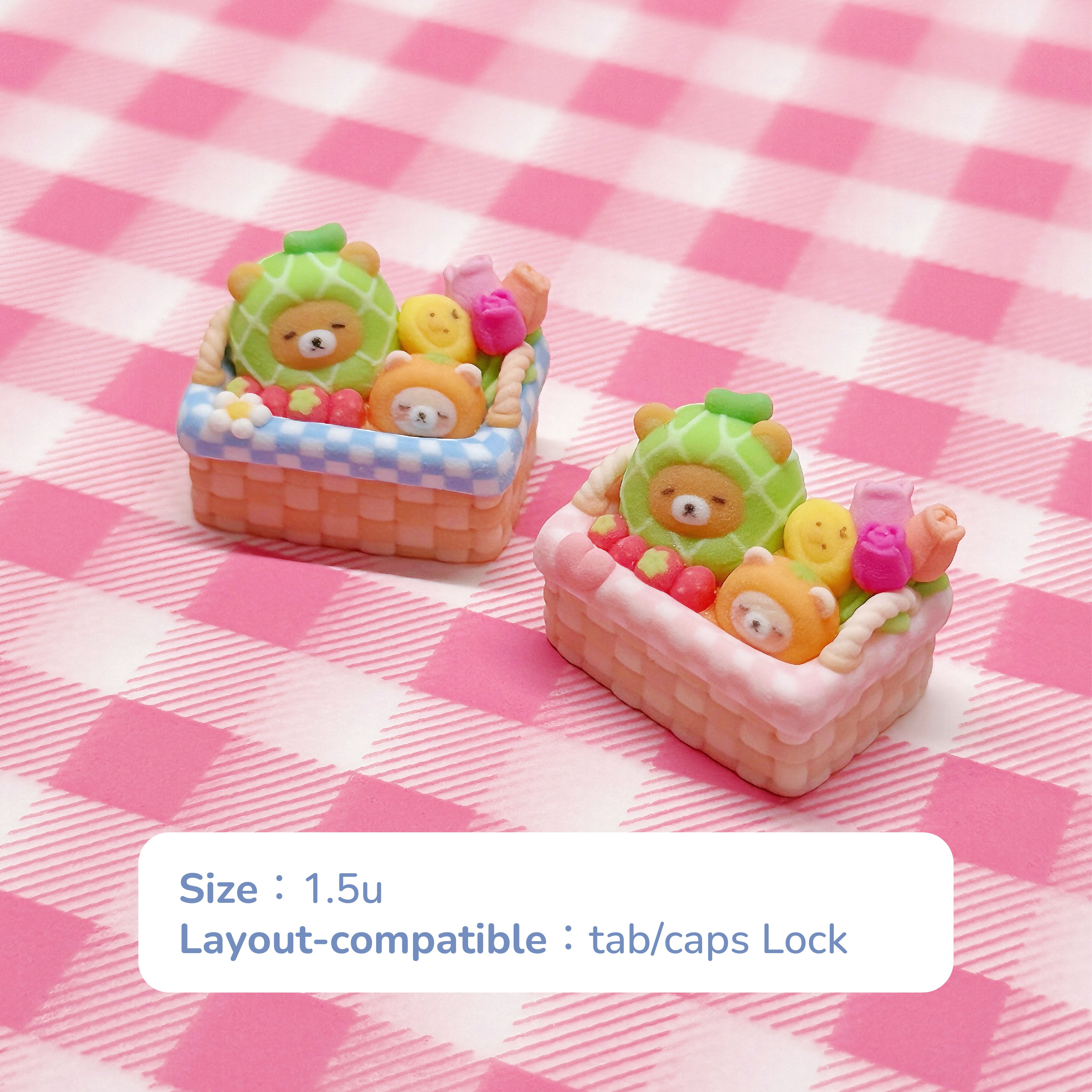 pink_blue_picnic_fruit_basket_cream_bear_keycap_introduce